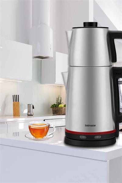Chaidem Xl 2200 Watt Paslanmaz Çelik Damlatmaz Çelik Çay Makinesi Ve Su Isıtıcısı Inox