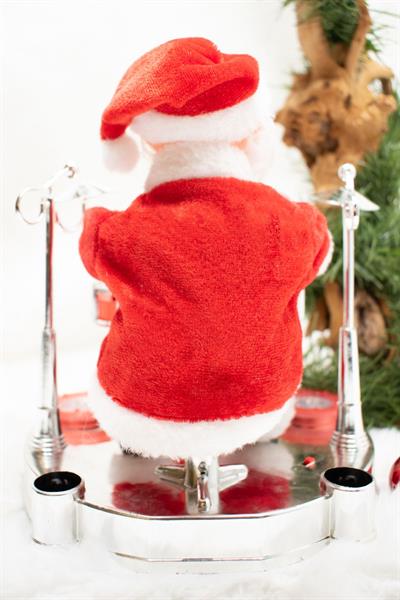 Davulcu Noel Baba Santa Claus Yılbaşı Süsü 19*16cm