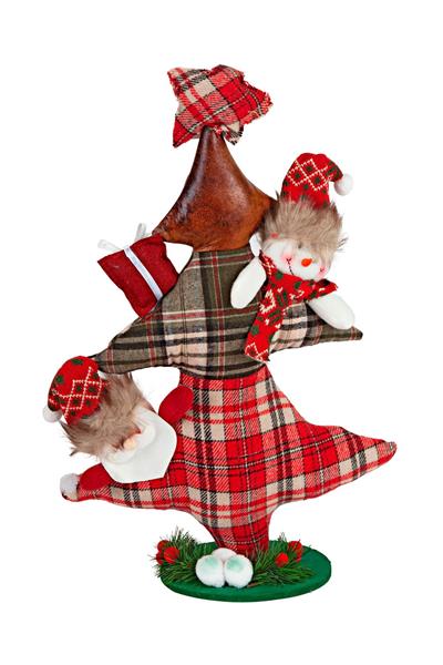 Dekoratif 60 Cm Kumaş Içi Dolgulu Yılbaşı Ağacı