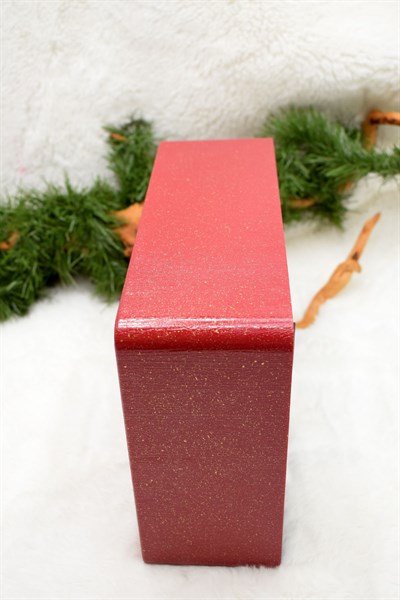 Dekoratif Nostalji Tv Kar Küresi Kırmızı Yılbaşı Süsü 20*25*9cm