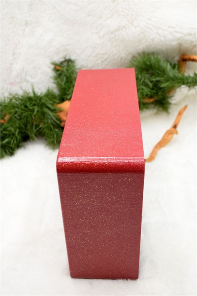 Dekoratif Nostalji Tv Kar Küresi Kırmızı Yılbaşı Süsü 20*25*9cm
