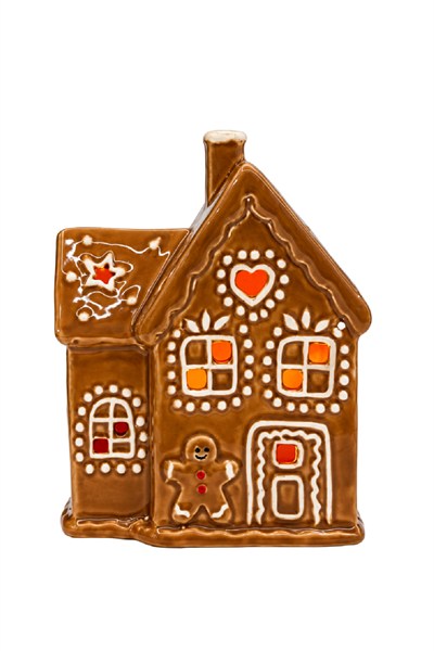 Dekoratif Yılbaşı Işıklı Noel Seramik Ev Yılbaşı Süs 4