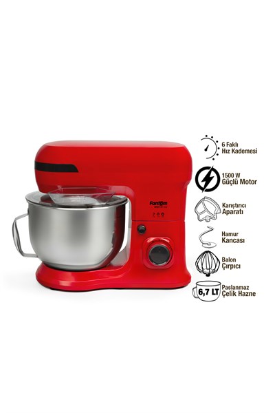 FANTOM NFEST HM1500 STAND MİKSER KIRMIZI