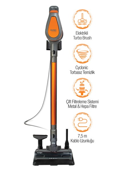 Fantom P6000 Elektrikli Dikey Süpürge Antrasit