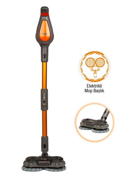 Fantom P6100 Plus Elektrikli Dikey Süpürge Gri