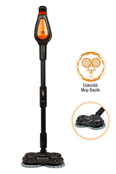 Fantom P6100 Plus Elektrikli Dikey Süpürge Siyah