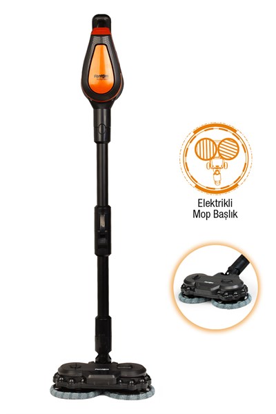 Fantom P6100 Plus Elektrikli Dikey Süpürge Siyah