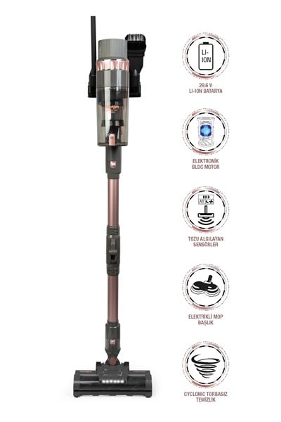Fantom Quantum P2050 Antrasit Şarjlı Süpürge