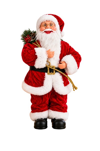 Fenerli Noel Baba Yılbaşı Süs Yeni Yıl Dekor Süs 45 cm