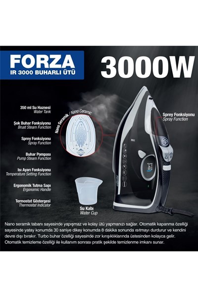 Forza Ir 3000 Buharlı Ütü