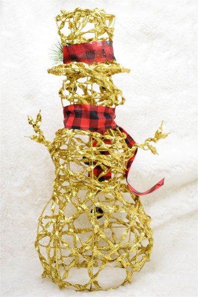 Gold Tel 3d Kardan Adam Süs Yılbaşı Süsü 54cm