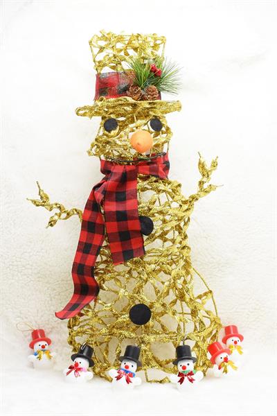 Gold Tel 3d Kardan Adam Süs Yılbaşı Süsü 54cm