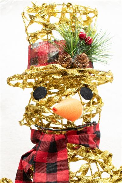 Gold Tel 3d Kardan Adam Süs Yılbaşı Süsü 54cm