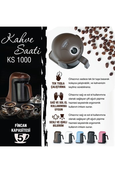 Kahve Saati KS 1000 - Kahverengi
