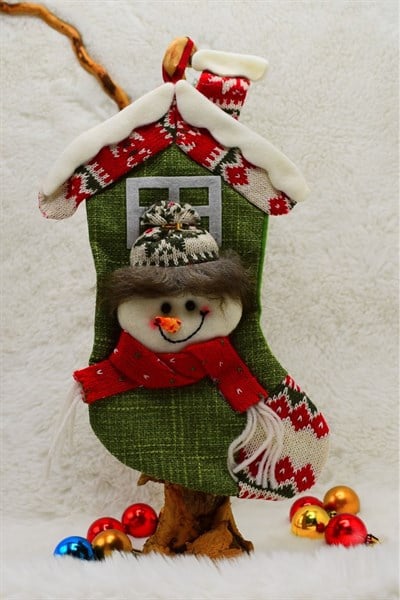 Lüx Noel Çorap Yılbaşı Süsü 25*15cm