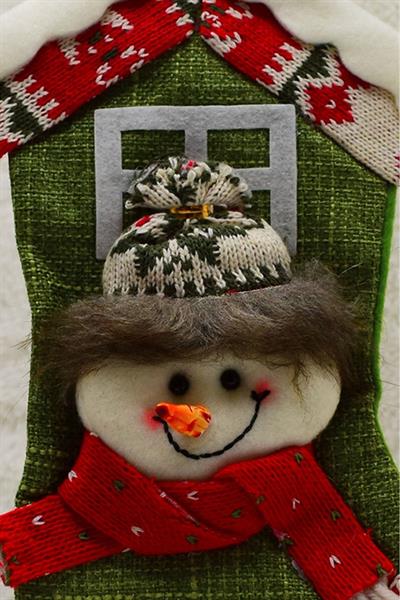 Lüx Noel Çorap Yılbaşı Süsü 25*15cm