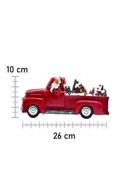Luxury Dekoratif Kırmızı Araba Yılbaşı Süsü 27*17cm