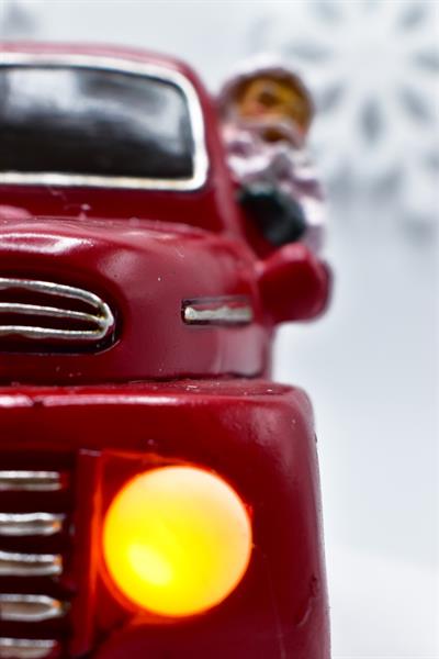 Luxury Dekoratif Kırmızı Araba Yılbaşı Süsü 27*17cm