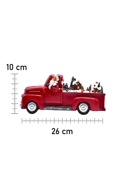 Luxury Dekoratif Kırmızı Araba Yılbaşı Süsü 27*17cm