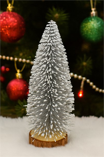 Mini Silver Çam Ağacı 20 CM Yılbaşı Süsü