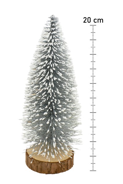 Mini Silver Çam Ağacı 20 CM Yılbaşı Süsü