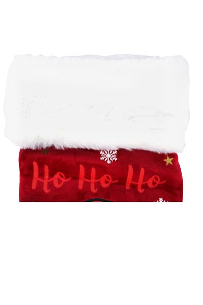 Noel Ho Ho Ho Dekoratif Yılbaşı Süs Çorap 42*26 Cm