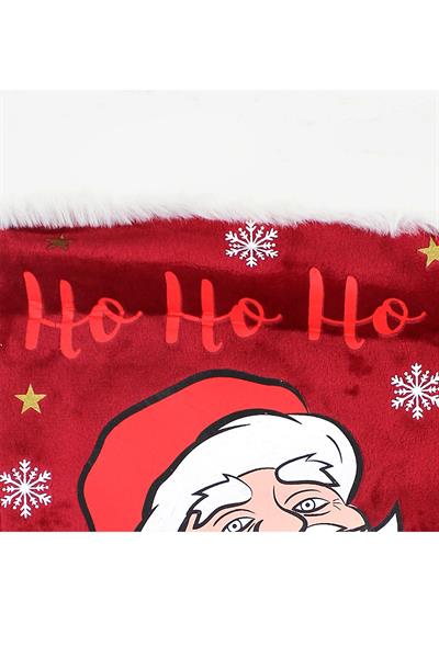 Noel Ho Ho Ho Dekoratif Yılbaşı Süs Çorap 42*26 Cm