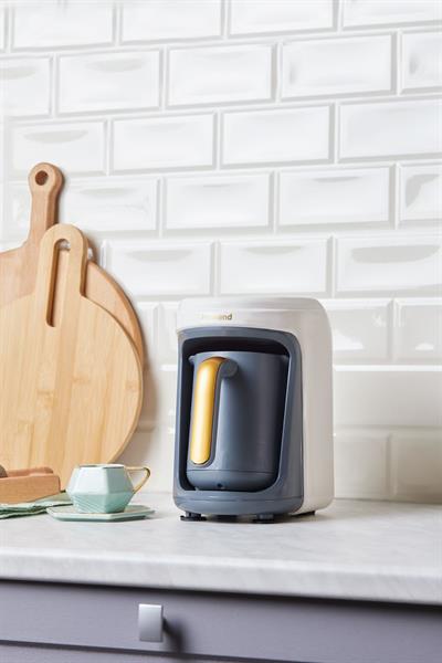 Pottoman 1860h 5 Fincan Kapasiteli Bol Köpüklü Türk Kahve Makinesi,  Krem Gold