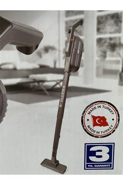 Pratic-s P1200 Elektirikli Gri El Süpürgesi Dowry Stil