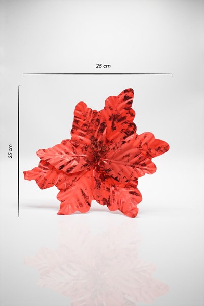 Premium 25*25 cm Yılbaşı Süs Yapay Çiçek