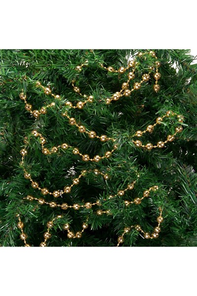Premium 5 metre 6mm Yılbaşı Zincir Süs Gold