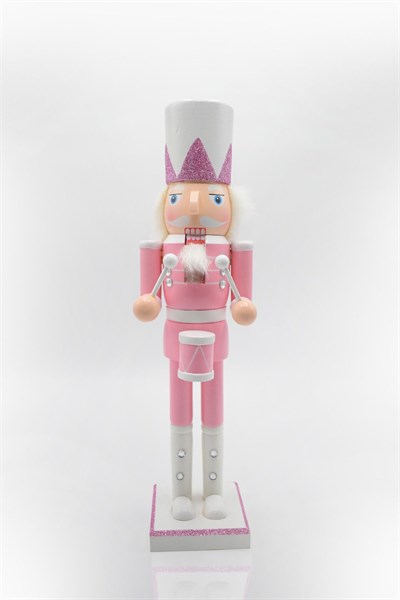 Premium Collection 38 cm Pink Series Dekoratif Kurşun Asker Yılbaşı Süs