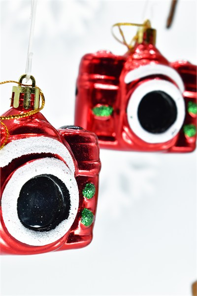 Premium Collection 4lü Fotoğraf Makinesı Yılbaşı Süs