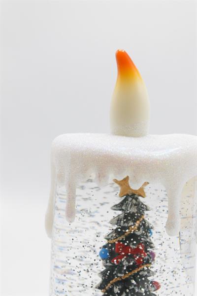 Premium Collection Dekoratif Işıklı Yılbaşı Süs Mum 24 cm