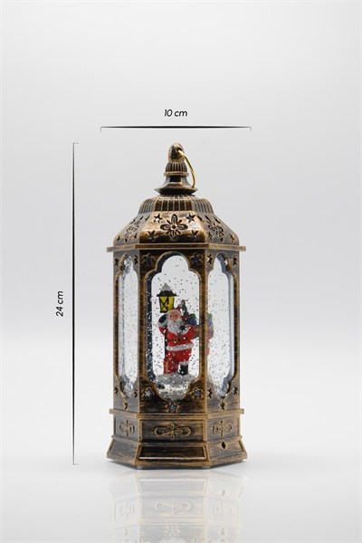 Premium Collection Dekoratif Işıklı Yılbaşı Süs Fener 24 cm