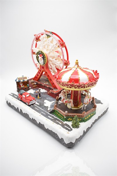 Premium Collection Dekoratif Lunapark Temalı Yılbaşı Süs 38*28 cm