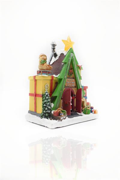 Premium Collection Dekoratif Santas Christmas Hediye Dükkanı Yılbaşı Süs 24*22 cm