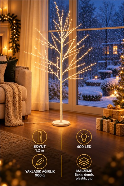 Premium Collection Fiora Led Işıklı Dekoratif Ağaç 150 cm