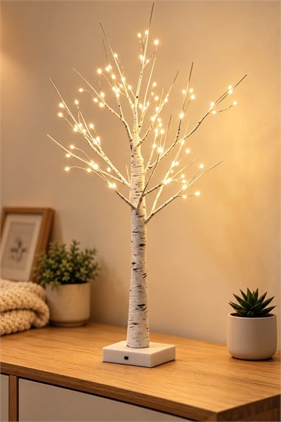 Premium Collection Fiora Led Işıklı Dekoratif Ağaç 60 cm