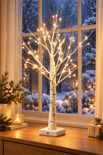 Premium Collection Fiora Led Işıklı Dekoratif Ağaç 60 cm