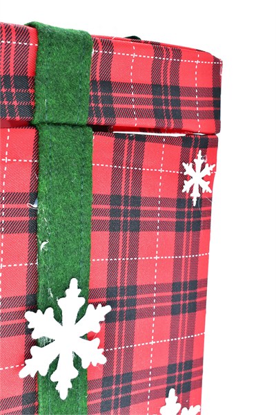 Premium Collection Müzikli Noel Babalı Hediye Kutusu Yılbaşı Dekoratif Süs