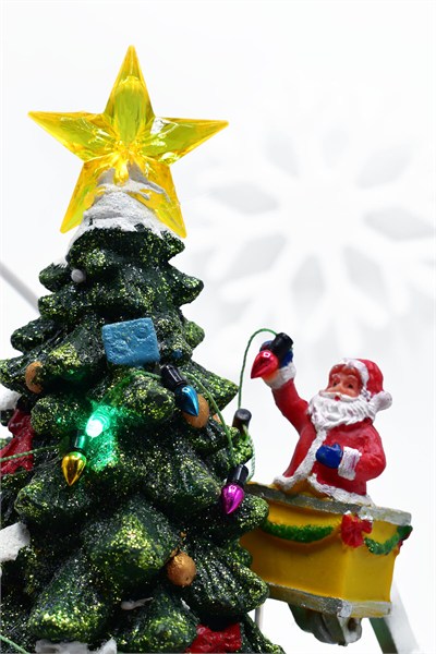 Premium Collection Vinç Yılbaşı Ağacı Noel Baba Dekoratif Yılbaşı Süsü