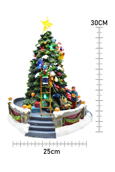 Premium Collection Vinç Yılbaşı Ağacı Noel Baba Dekoratif Yılbaşı Süsü