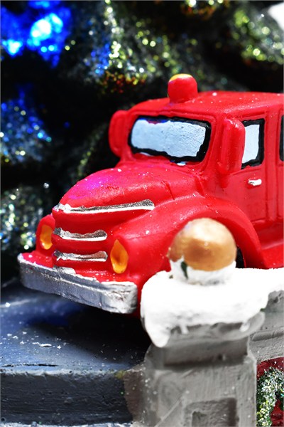 Premium Collection Vinç Yılbaşı Ağacı Noel Baba Dekoratif Yılbaşı Süsü