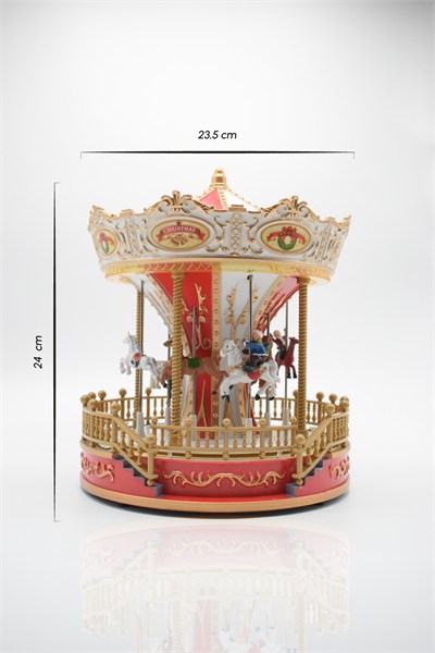 Premium Collection Yılbaşı Süsü Atlıkarınca 24 cm