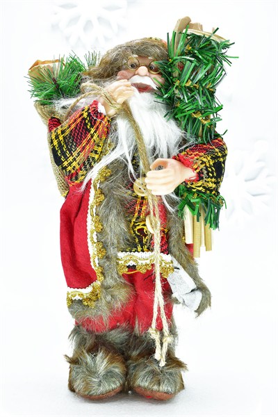 Premium Luxury Noel Baba Santa 30 Cm Yılbaşı Dekoratif Süs Model1