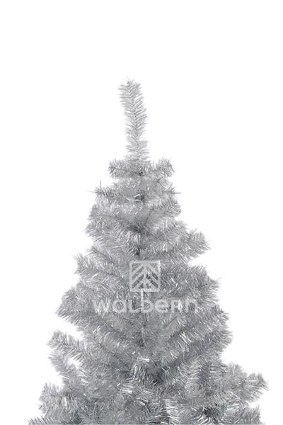 Premium Luxury Series 180 CM Simli Gümüş Yılbaşı Çam Ağacı