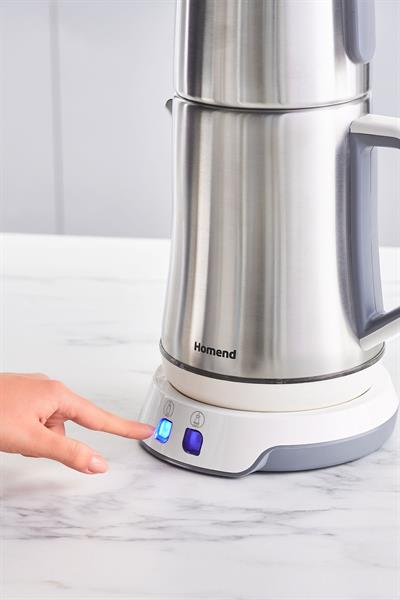 Royaltea Elegant 1775h Konuşan Çay Makinesi Inox Beyaz