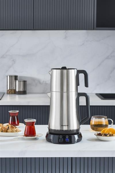 Royaltea Elegant 1775h Konuşan Çay Makinesi Inox Siyah