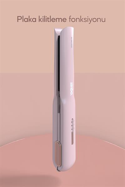 Sinbo Şarj Edilebilir Kablosuz Taşınabilir Saç Düzleştirici Shd-1742 Pembe